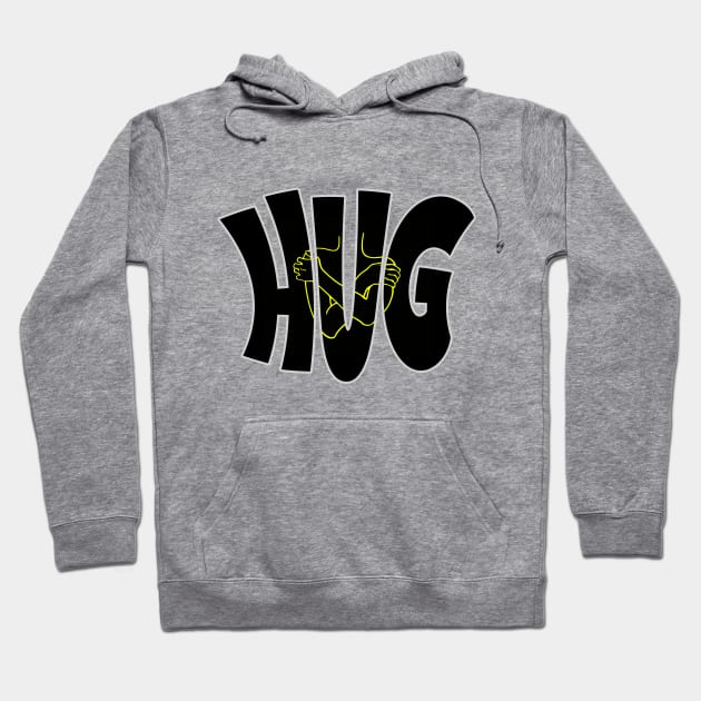 Warm up your Valentine's Day with our "Hug" Hoodie by CreativeXpro